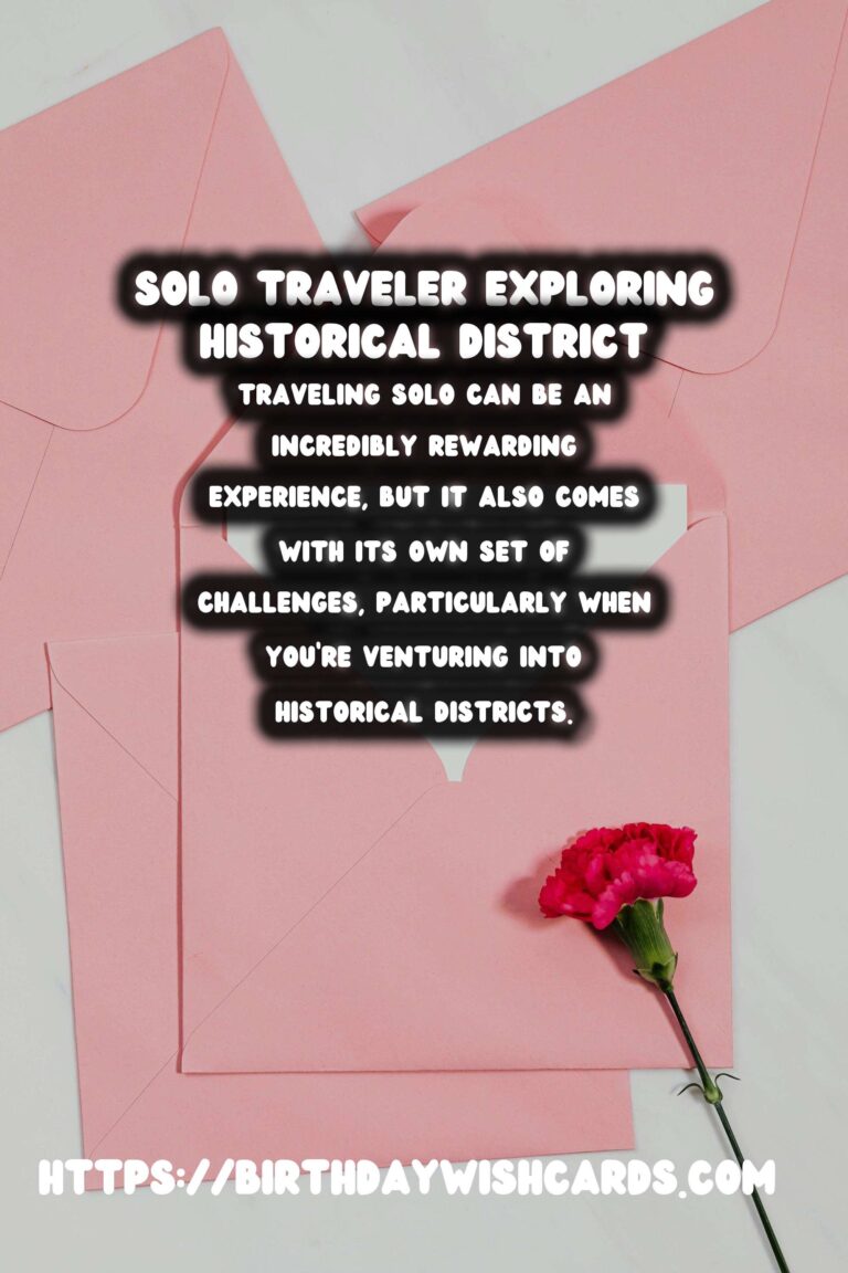 Solo Travel Safety Tips for Historical District Visit