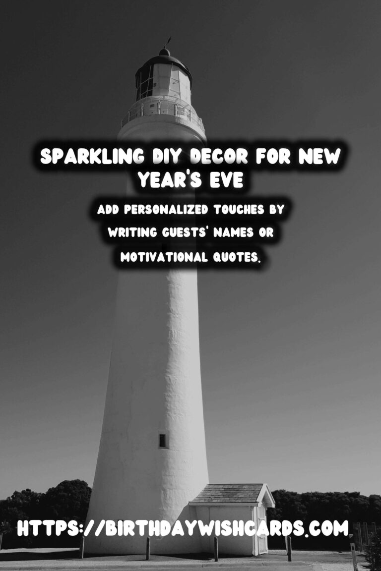 Sparkling DIY New Year’s Eve Decor: Illuminate Your Celebrations