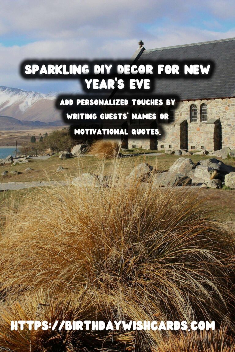 Sparkling DIY New Year's Eve Decor: Illuminate Your Celebrations