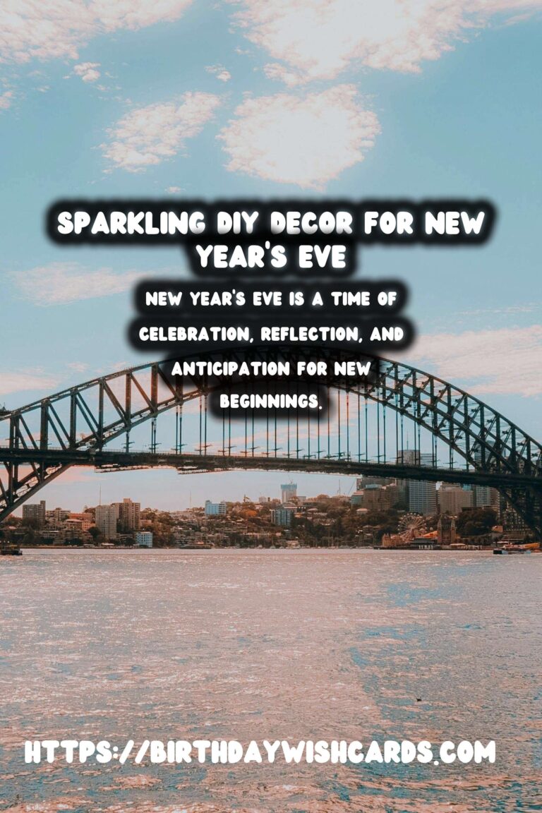 Sparkling DIY New Year's Eve Decor: Illuminate Your Celebrations