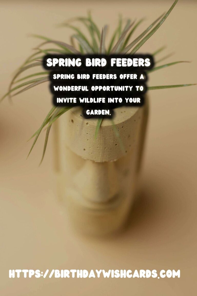Spring Bird Feeders: Attracting Wildlife to Your Garden