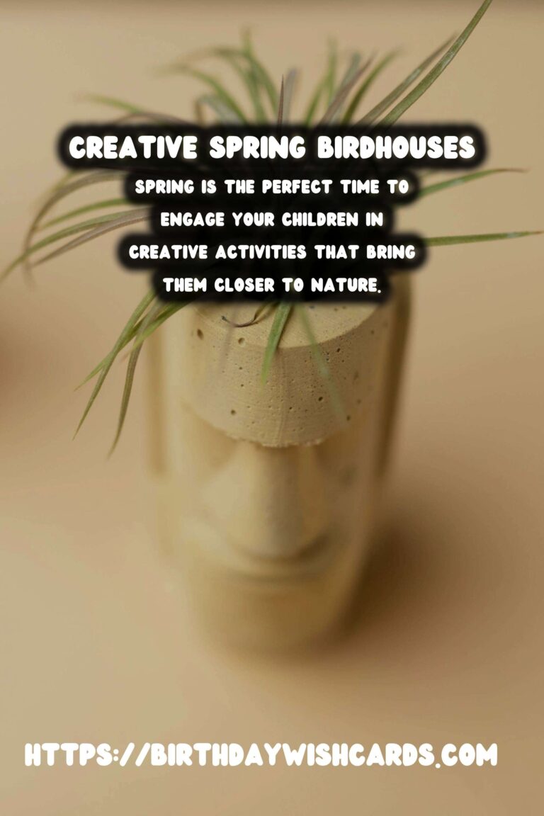 Spring Birdhouses: A Creative Activity for Kids