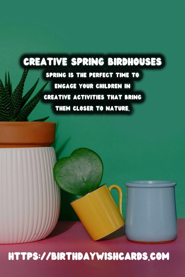 Spring Birdhouses: A Creative Activity for Kids