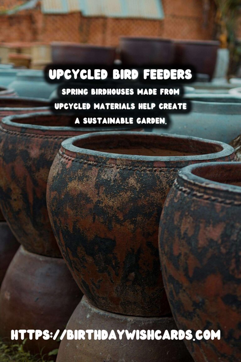 Spring Birdhouses: Upcycled Bird Feeders for a Sustainable Garden