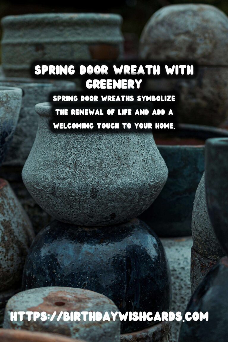 Spring Door Wreath: Embrace the Season with Fresh Greenery