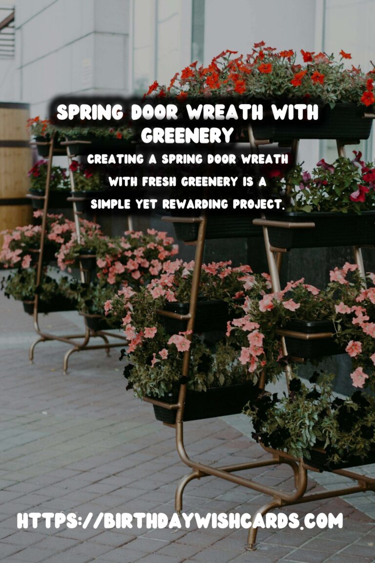 Spring Door Wreath: Embrace the Season with Fresh Greenery