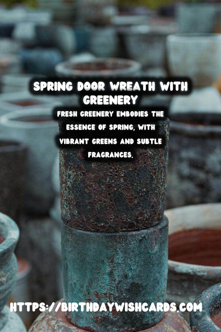 Spring Door Wreath: Embrace the Season with Fresh Greenery