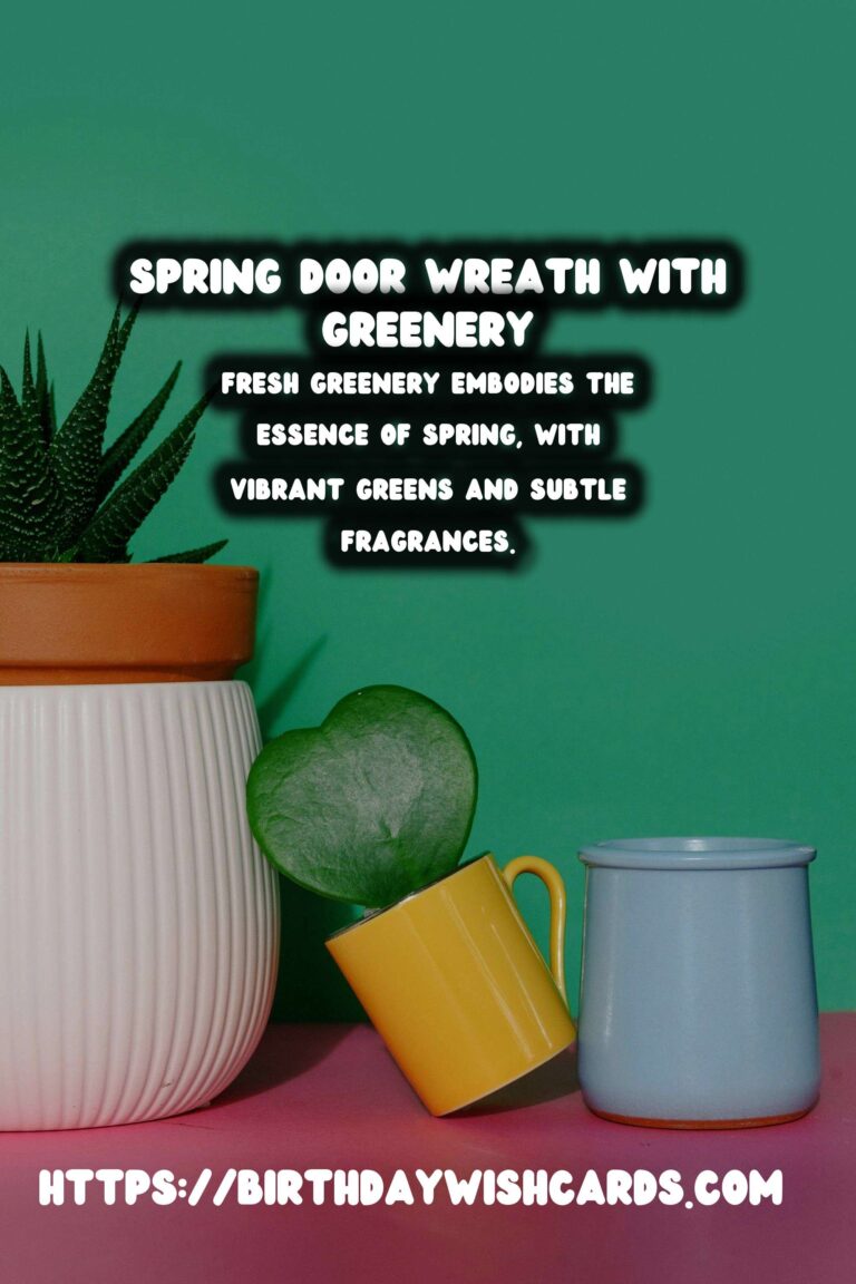 Spring Door Wreath: Embrace the Season with Fresh Greenery