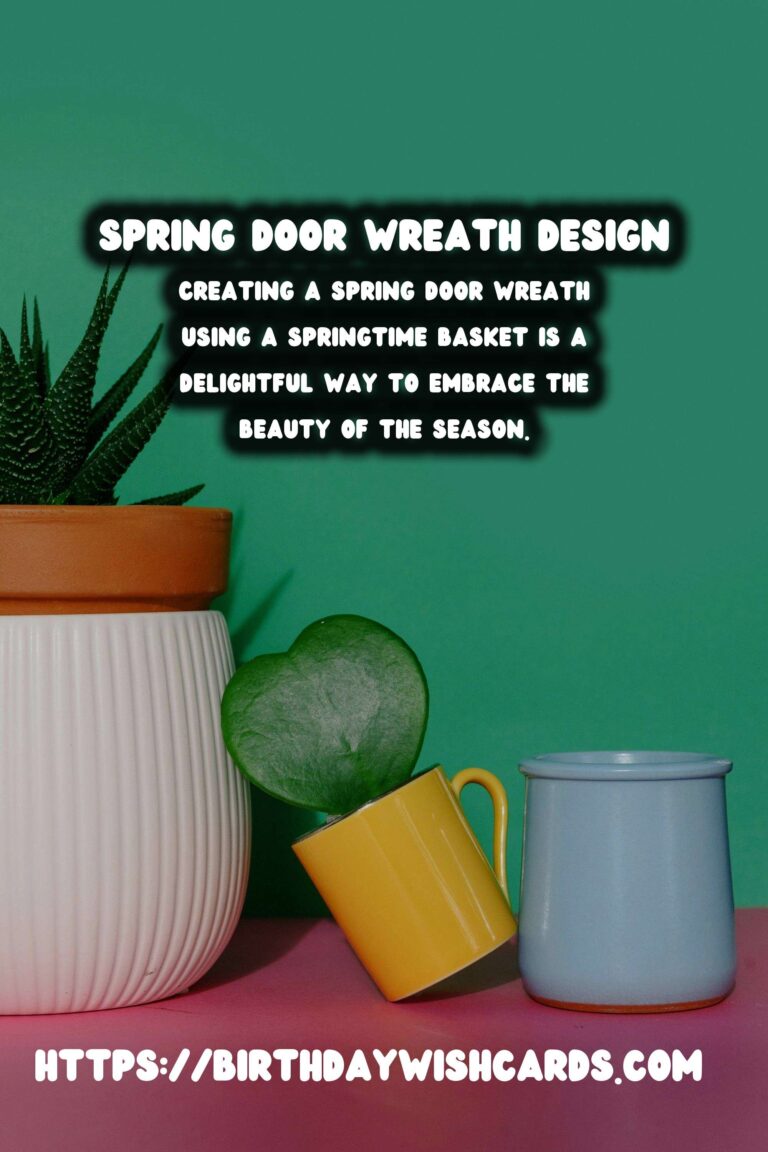 Spring Door Wreath: How to Create a Beautiful Springtime Basket