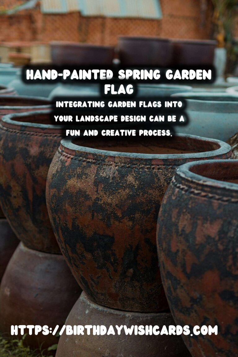Spring Garden Flags: Hand-Painted Designs for Your Garden