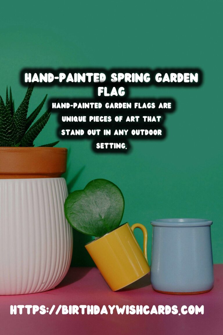 Spring Garden Flags: Hand-Painted Designs for Your Garden