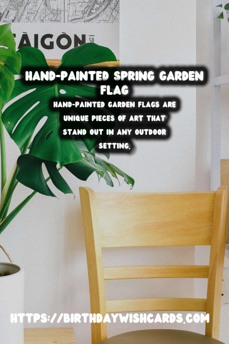 Spring Garden Flags: Hand-Painted Designs for Your Garden