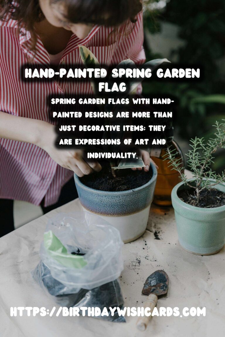 Spring Garden Flags: Hand-Painted Designs for Your Garden