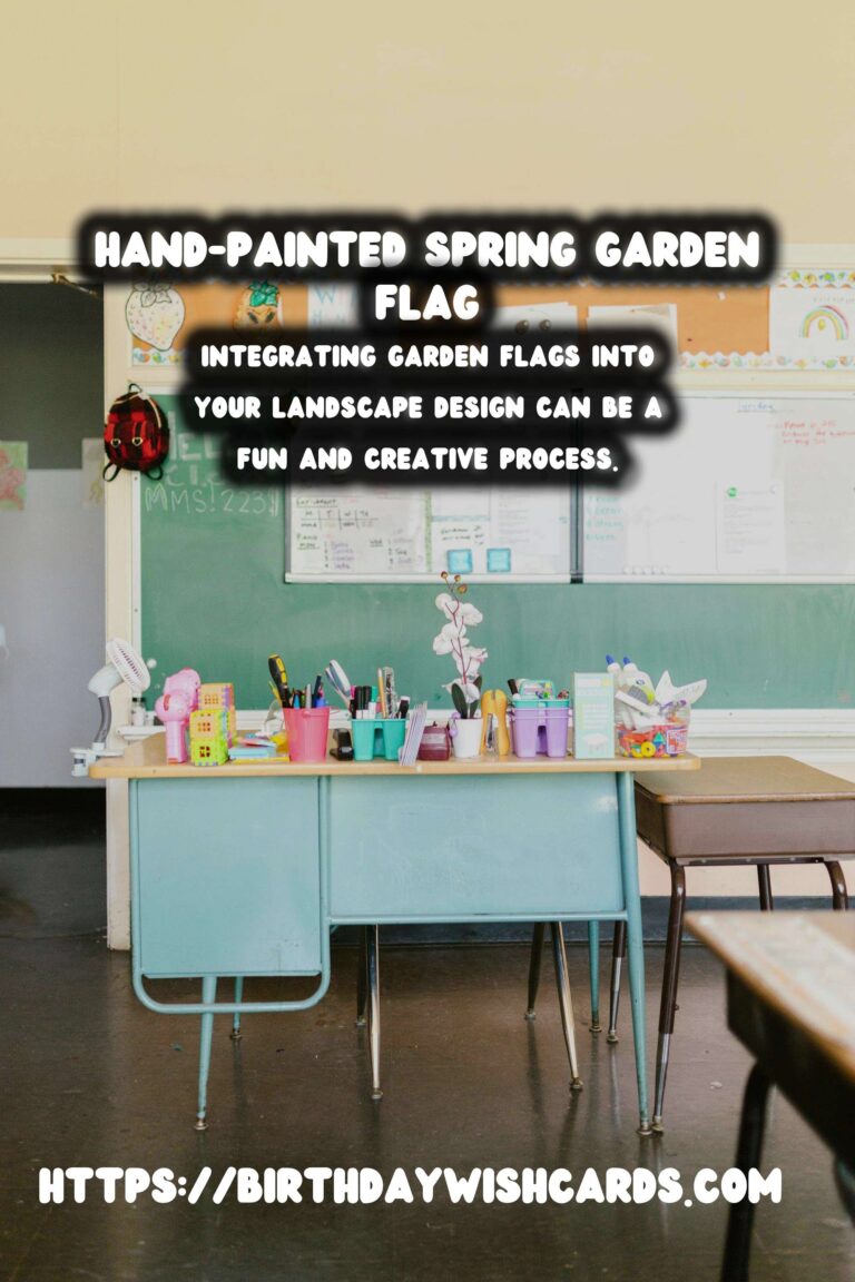 Spring Garden Flags: Hand-Painted Designs for Your Garden