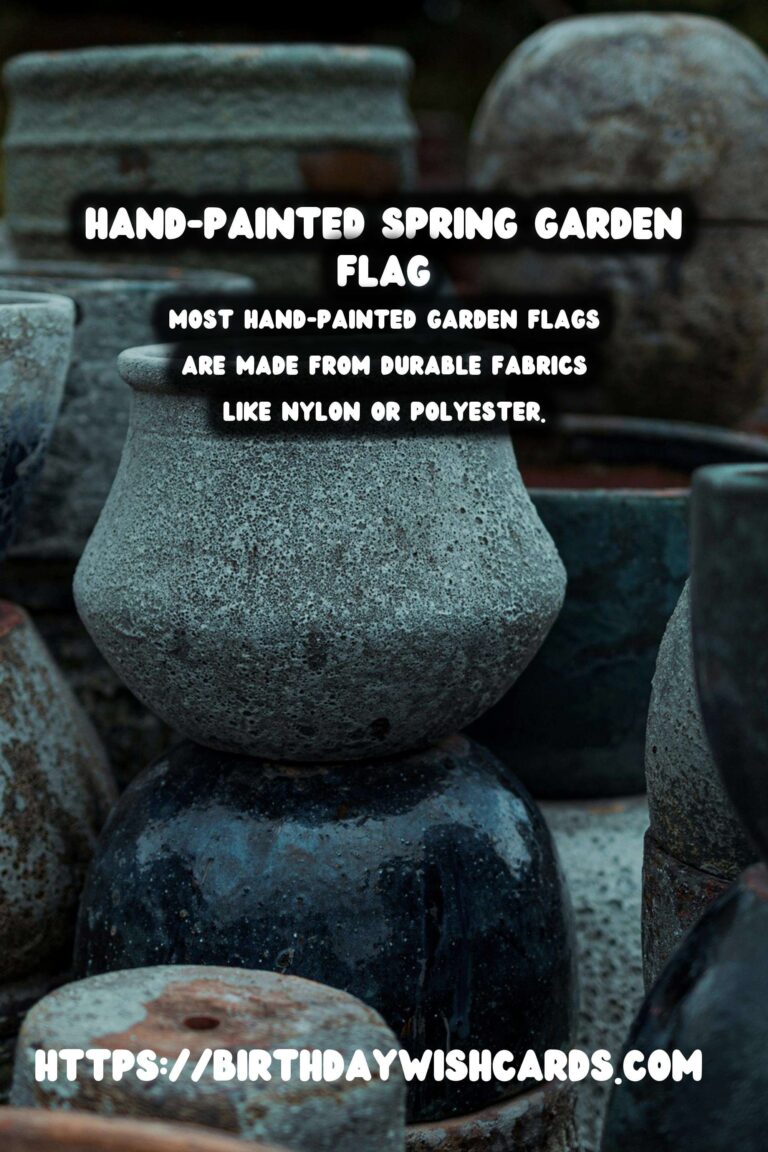 Spring Garden Flags: Hand-Painted Designs for Your Garden
