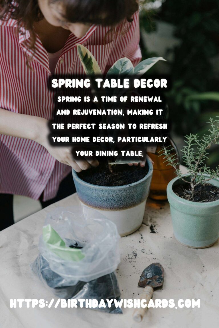 Spring Table Decor: Fresh Flowers & Greenery