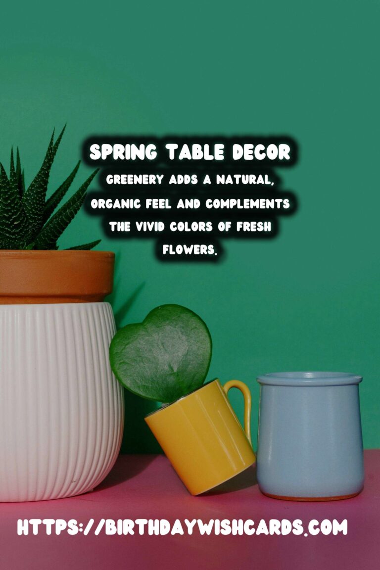 Spring Table Decor: Fresh Flowers & Greenery