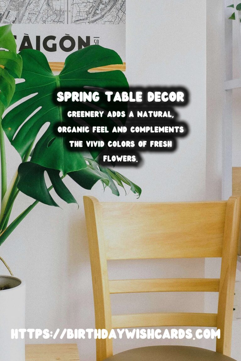 Spring Table Decor: Fresh Flowers & Greenery