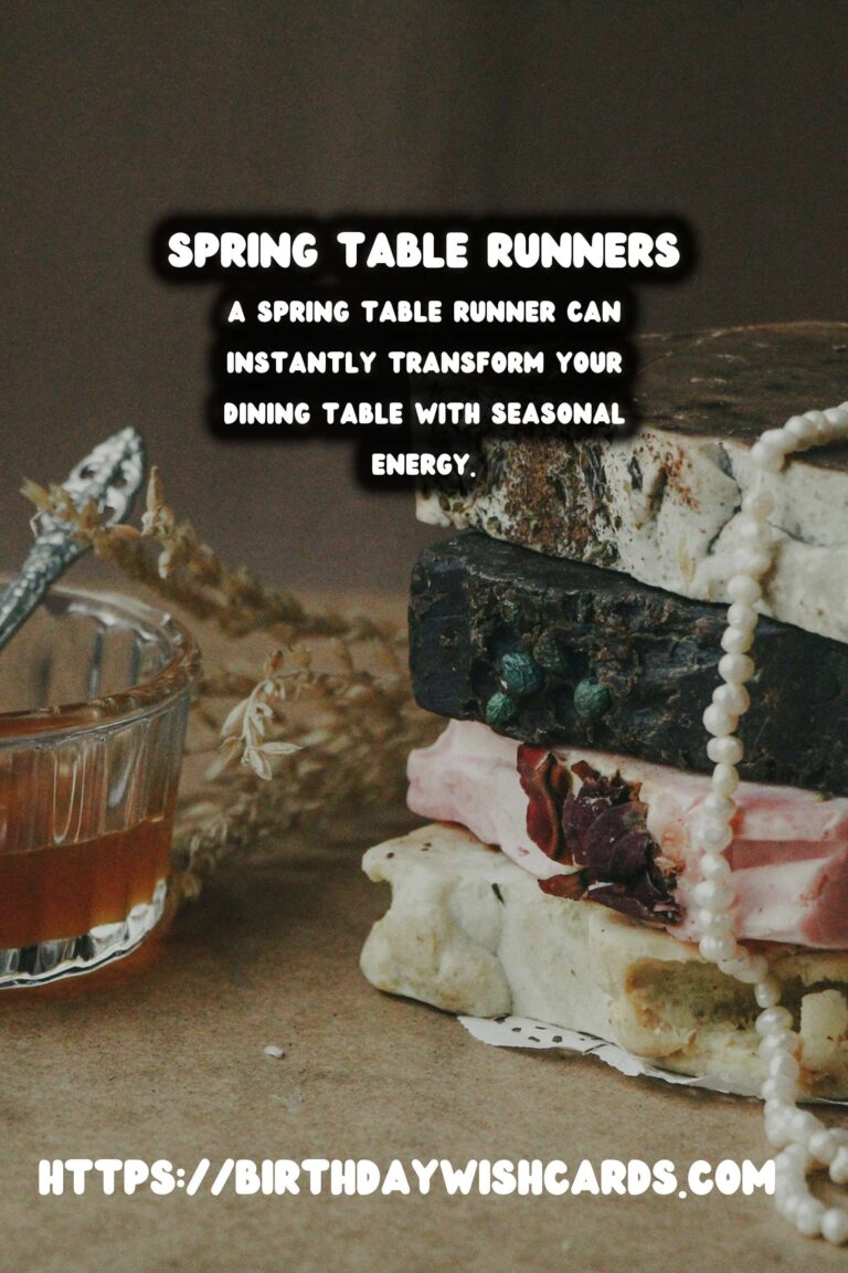 Spring Table Runners: Fresh Fabrics for a Vibrant Dining Experience