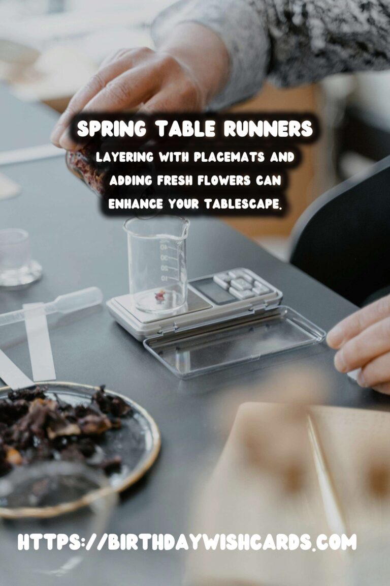 Spring Table Runners: Fresh Fabrics for a Vibrant Dining Experience