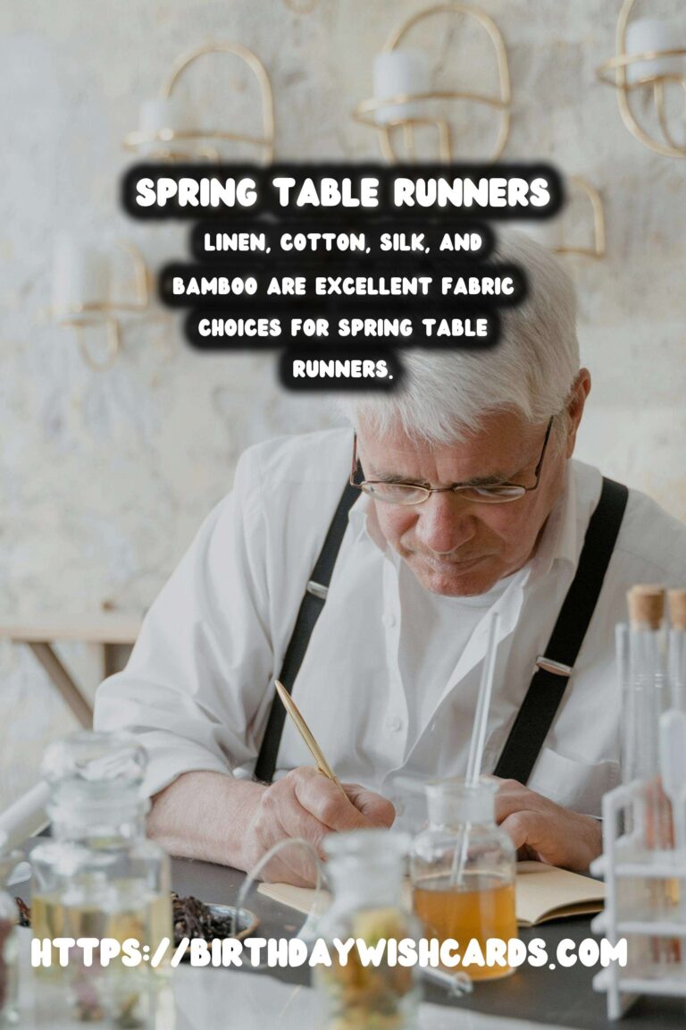 Spring Table Runners: Fresh Fabrics for a Vibrant Dining Experience