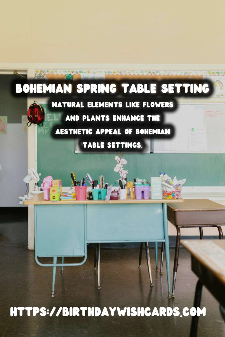Spring Table Settings: Bohemian Style for a Vibrant Dining Experience