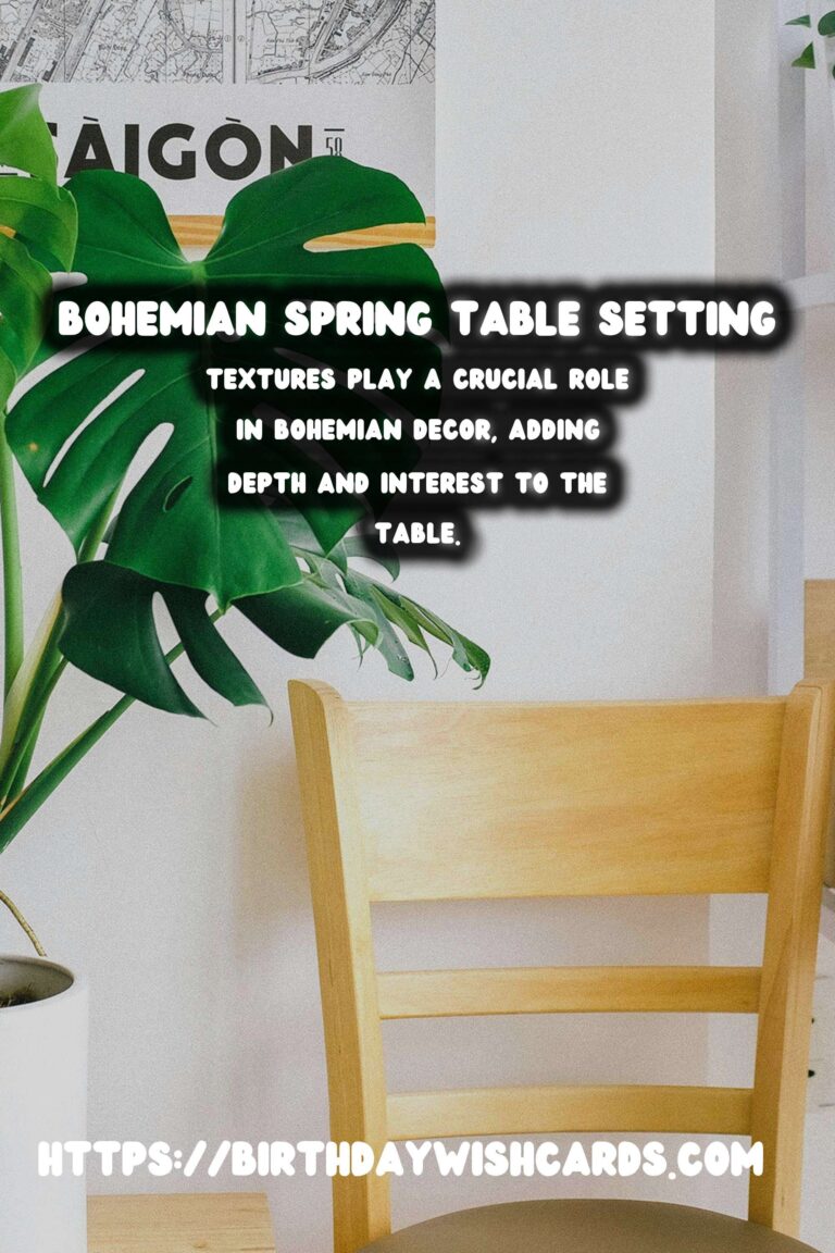 Spring Table Settings: Bohemian Style for a Vibrant Dining Experience