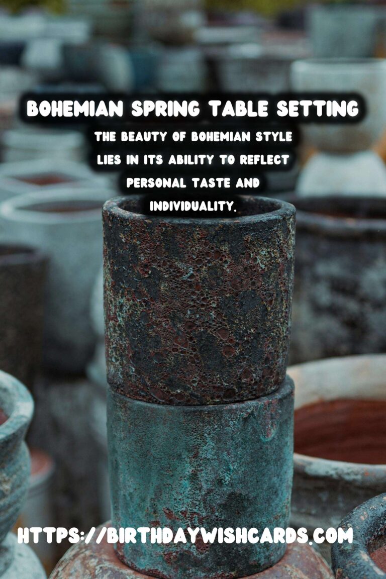 Spring Table Settings: Bohemian Style for a Vibrant Dining Experience