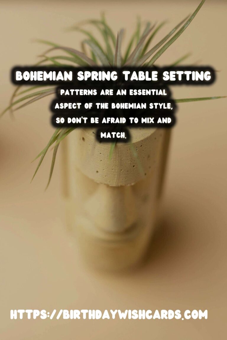 Spring Table Settings: Bohemian Style for a Vibrant Dining Experience