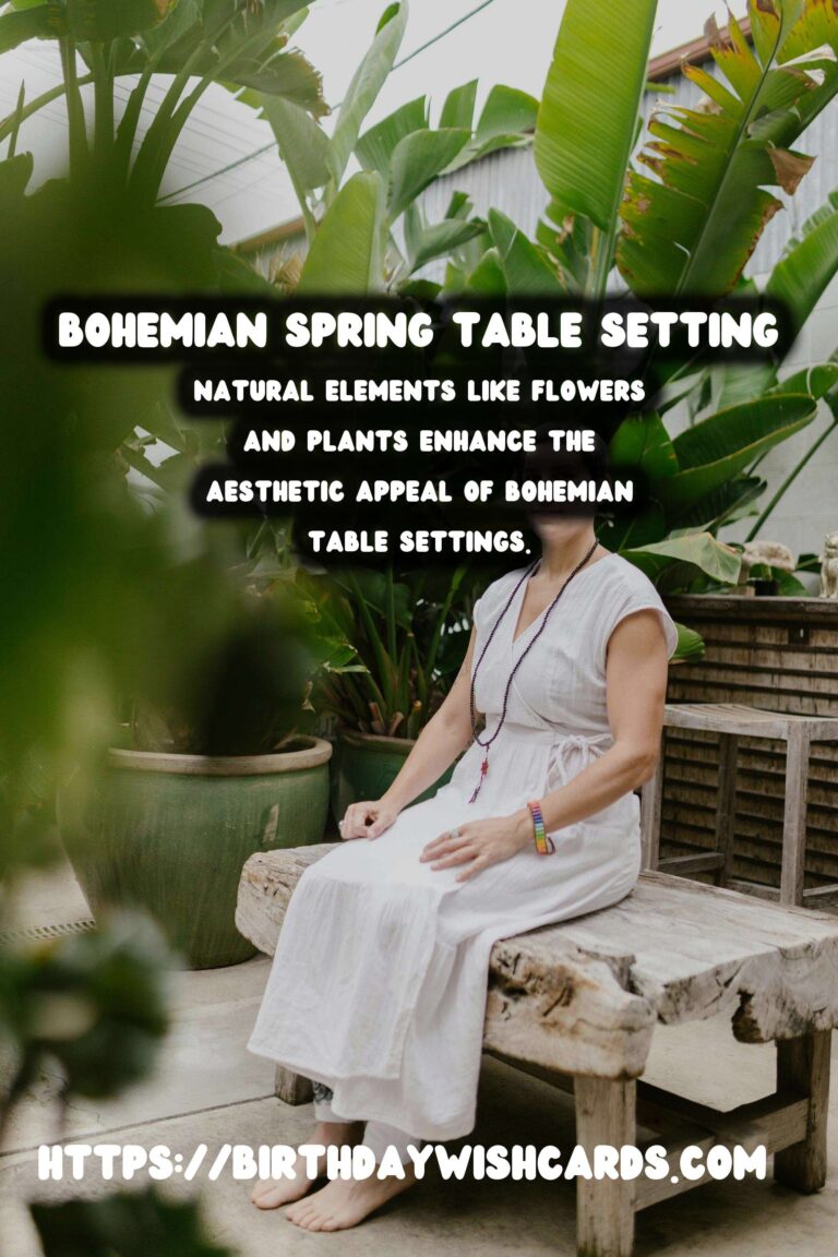Spring Table Settings: Bohemian Style for a Vibrant Dining Experience