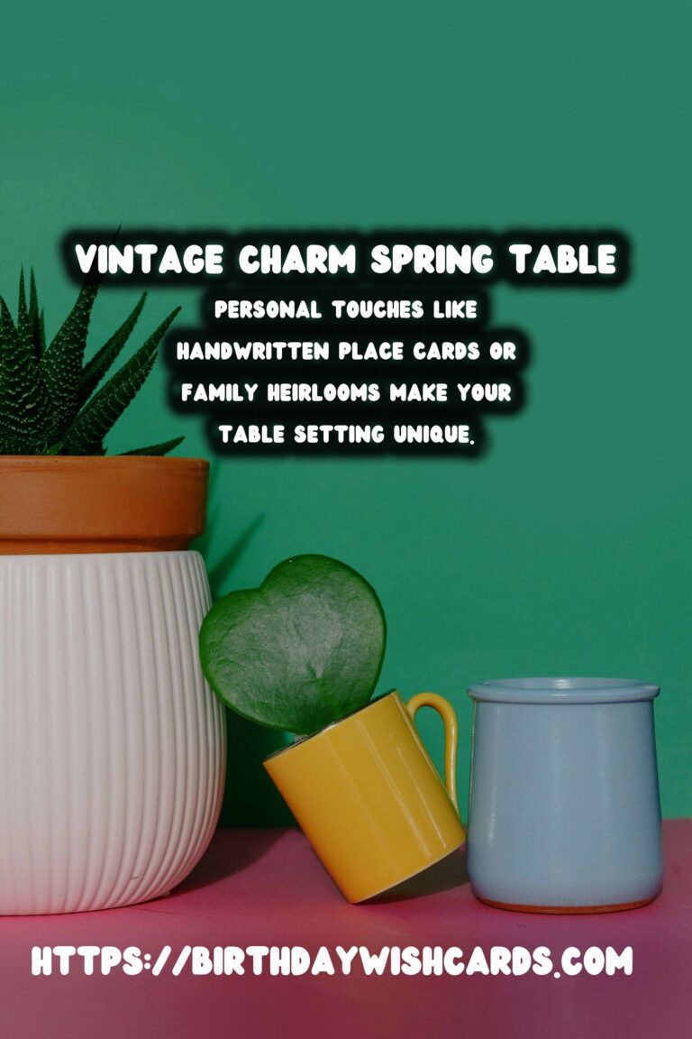 Spring Table Settings: Embrace Vintage Charm for a Timeless Look