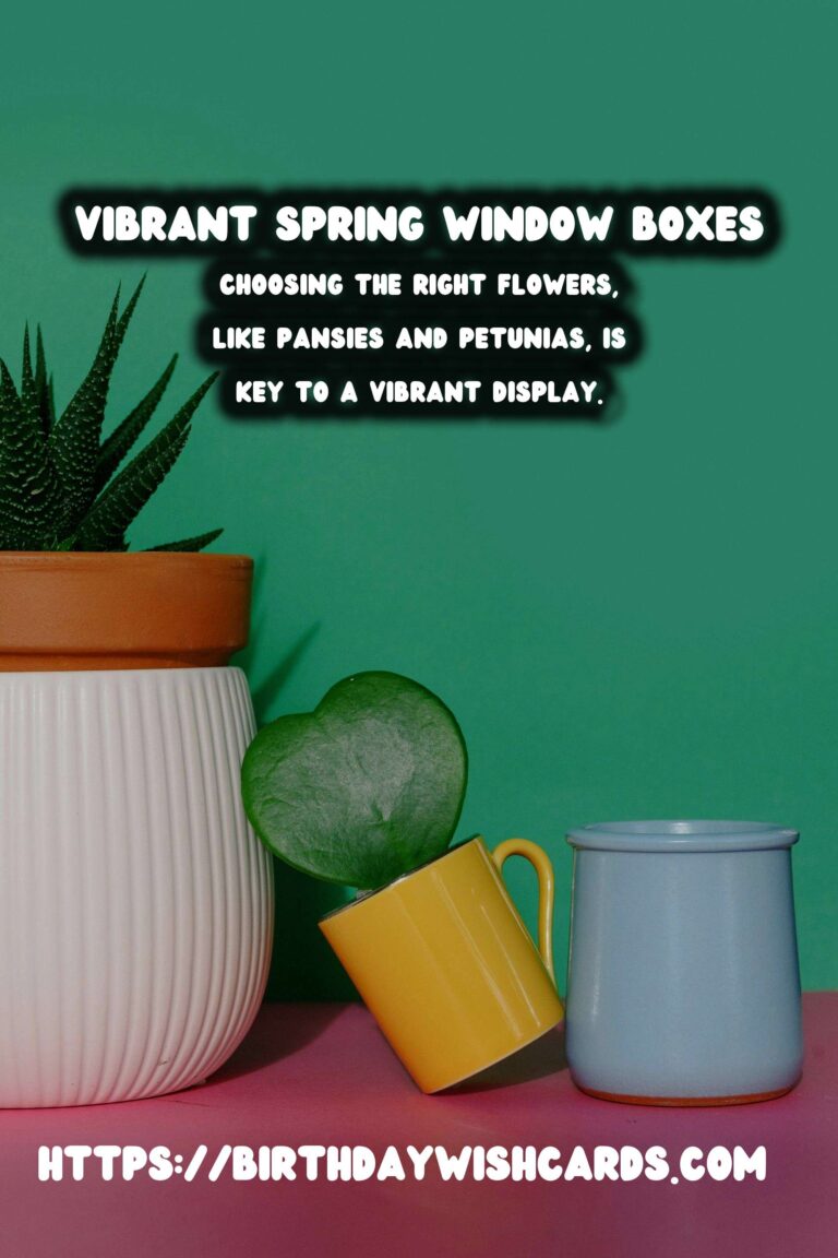 Spring Window Boxes: Colorful Flowers for a Vibrant Display