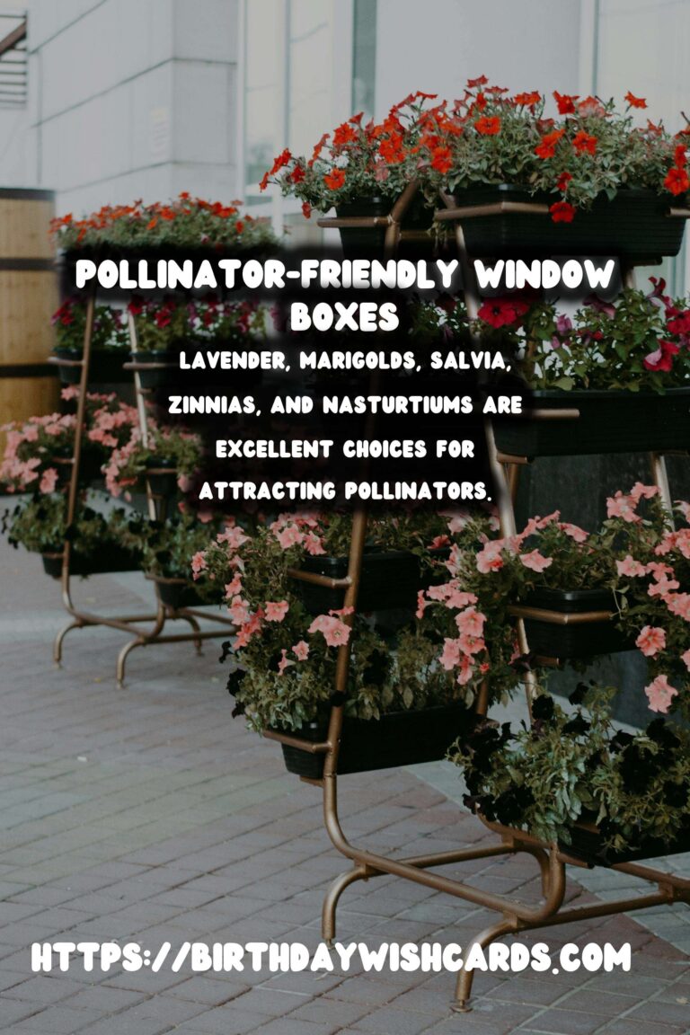 Spring Window Boxes: Pollinator-Friendly Plants for a Vibrant Garden
