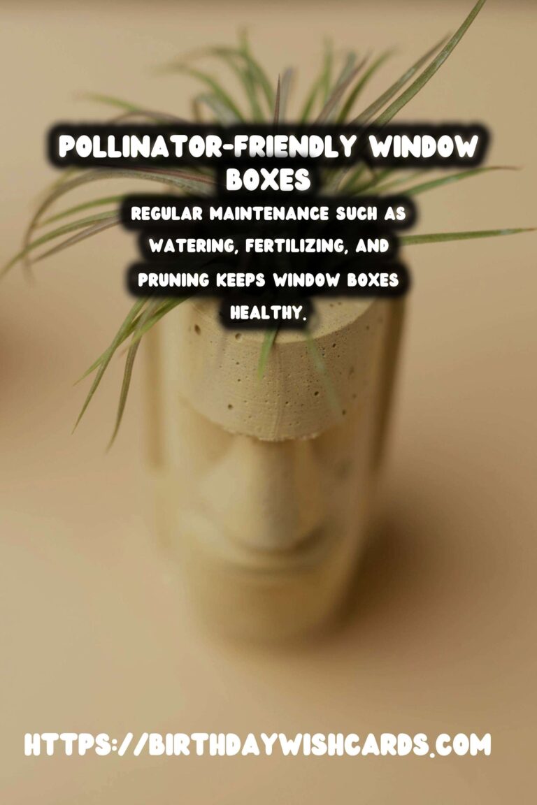 Spring Window Boxes: Pollinator-Friendly Plants for a Vibrant Garden