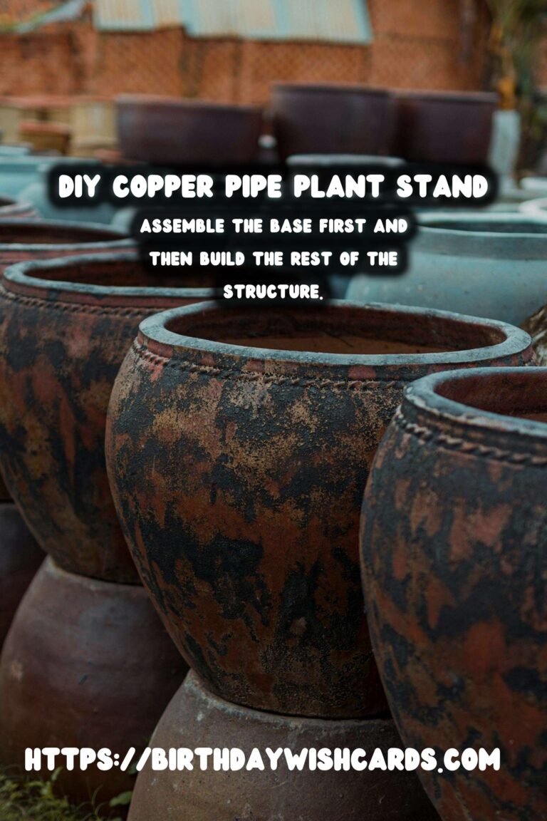 Step-by-Step Guide to Creating a DIY Plant Stand from Copper Pipes