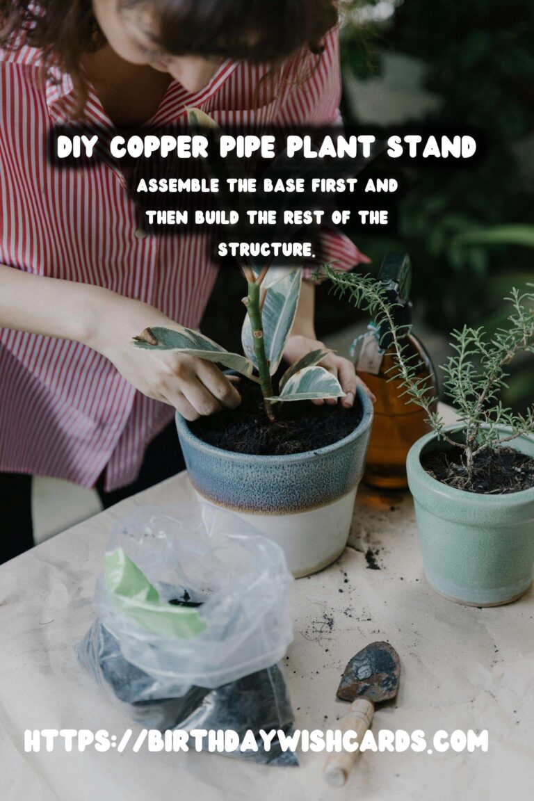 Step-by-Step Guide to Creating a DIY Plant Stand from Copper Pipes