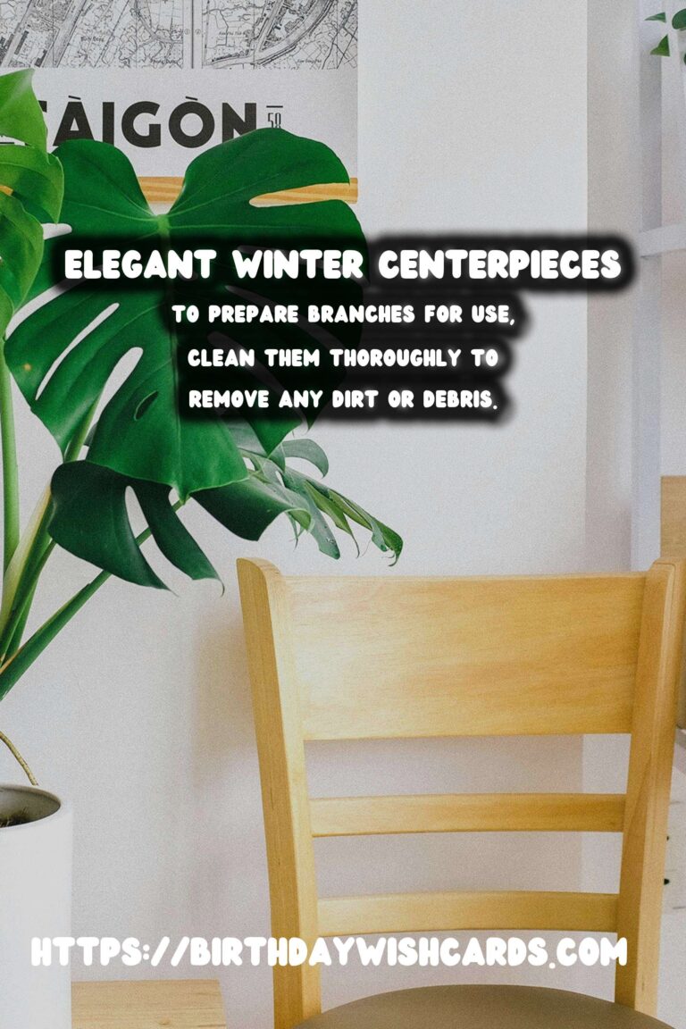 Stunning Winter Centerpieces Using Natural Branches