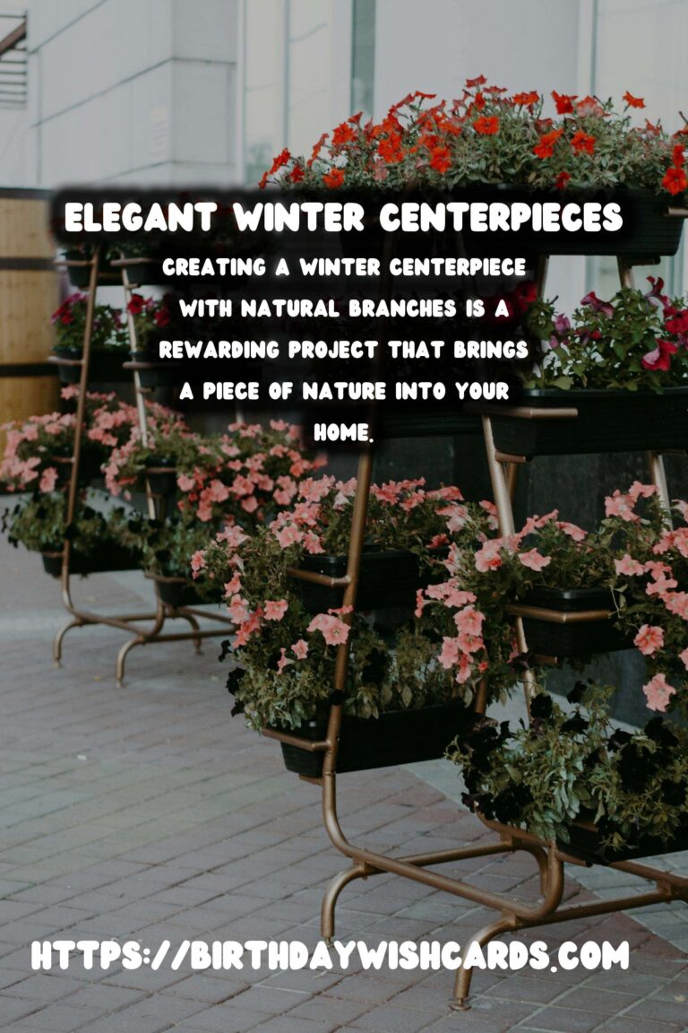 Stunning Winter Centerpieces Using Natural Branches