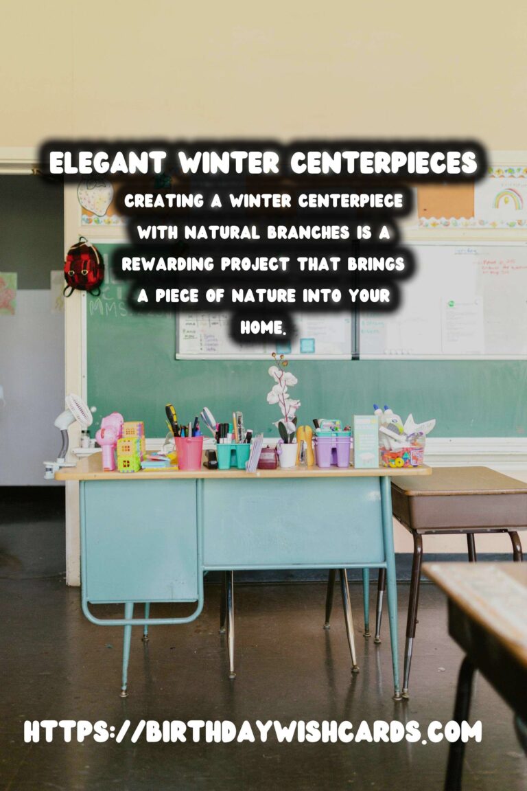 Stunning Winter Centerpieces Using Natural Branches