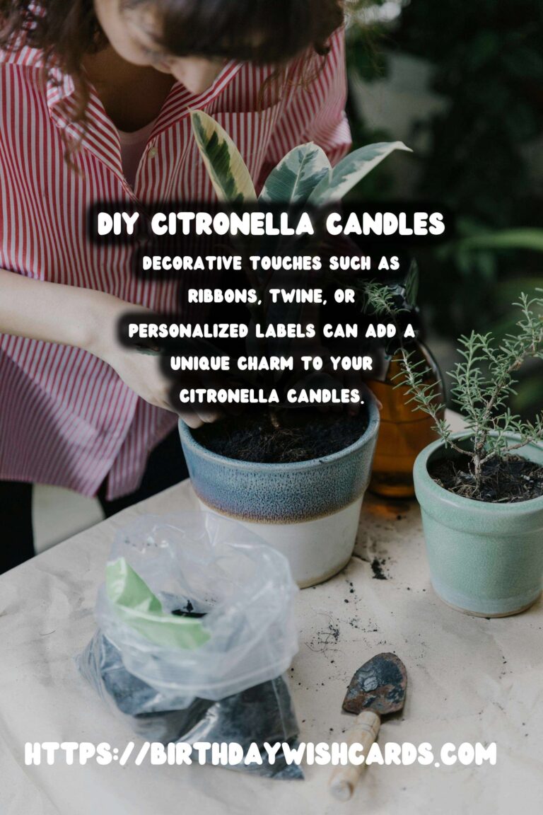 Summer BBQ Decor: DIY Citronella Candles for Mosquito-Free Evenings