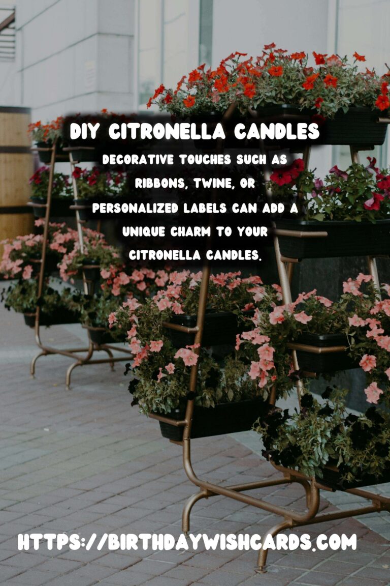 Summer BBQ Decor: DIY Citronella Candles for Mosquito-Free Evenings