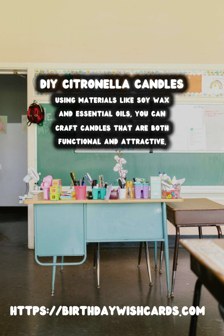 Summer BBQ Decor: DIY Citronella Candles for Mosquito-Free Evenings