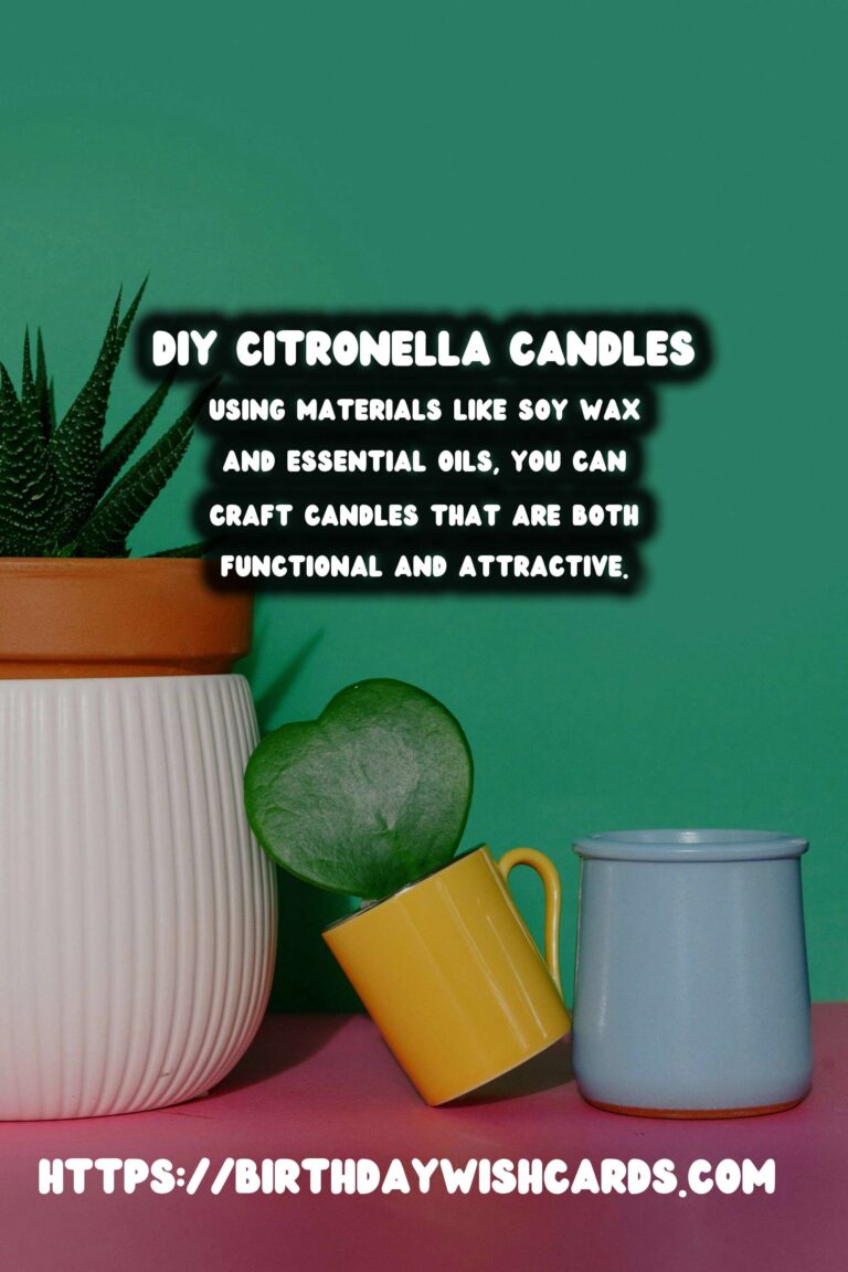 Summer BBQ Decor: DIY Citronella Candles for Mosquito-Free Evenings