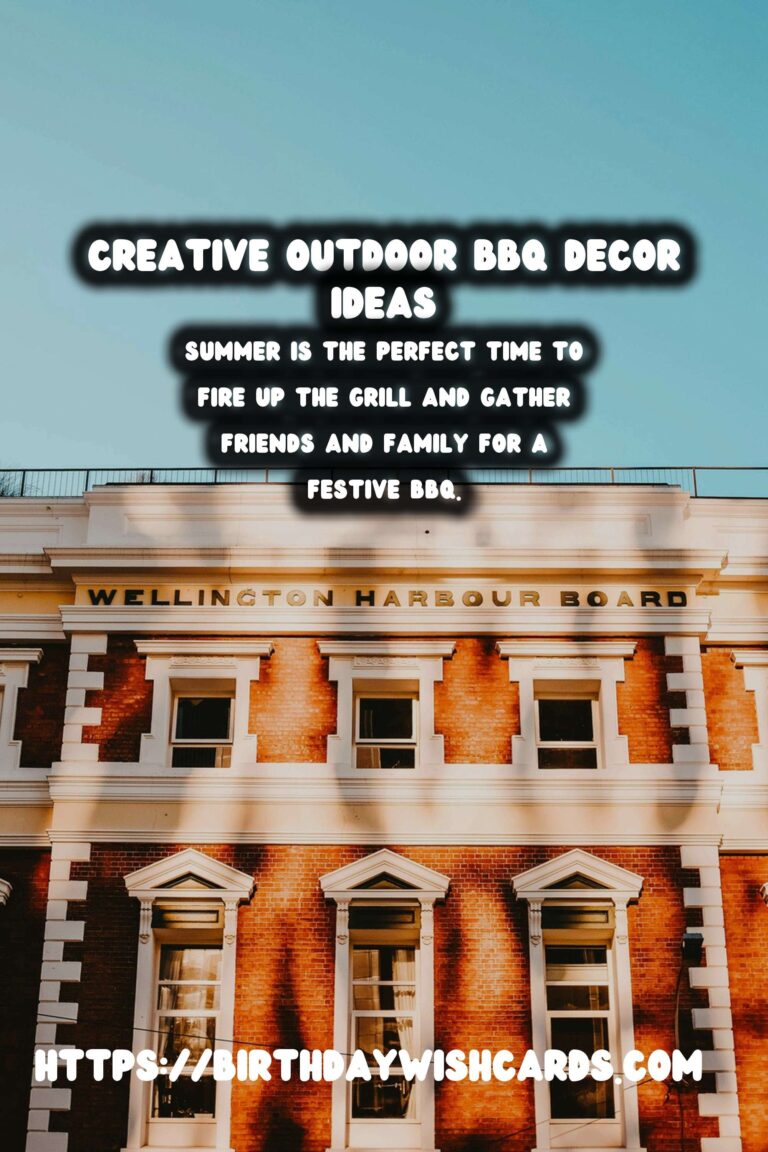 Summer BBQ Decor: Festive & Fun DIYs for the Perfect Outdoor Gathering