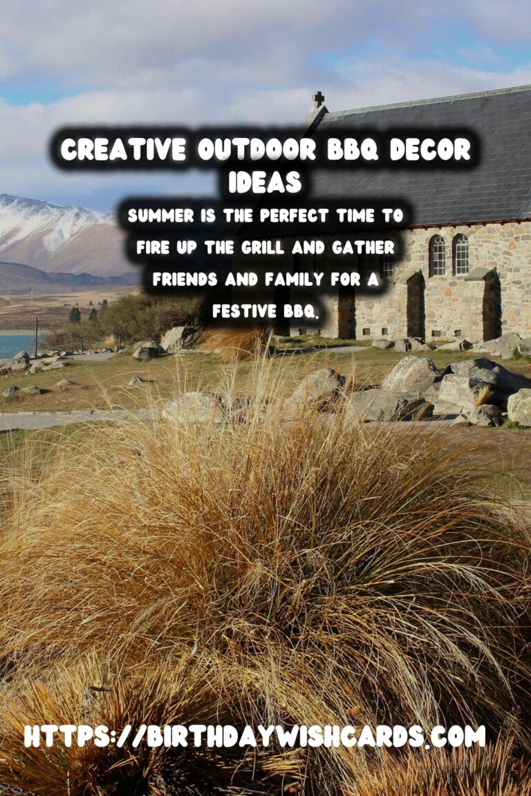 Summer BBQ Decor: Festive & Fun DIYs for the Perfect Outdoor Gathering