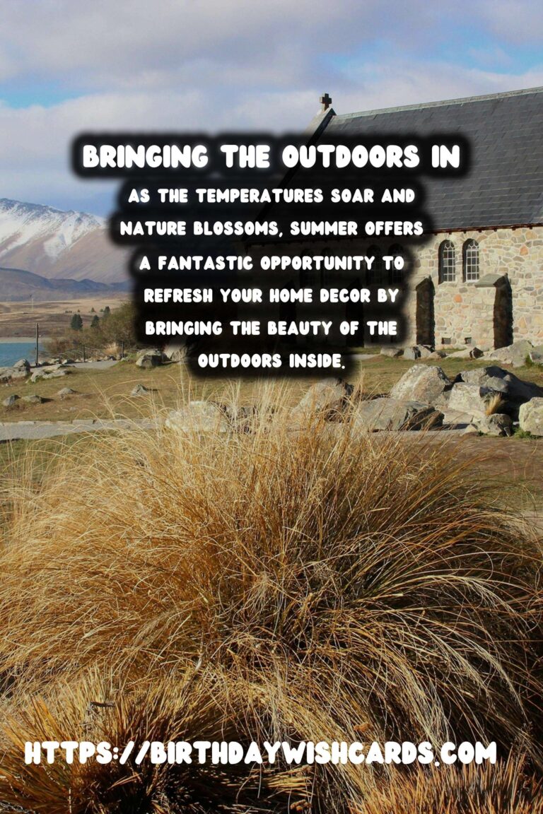 Summer Decor Ideas: Bringing the Outdoors In