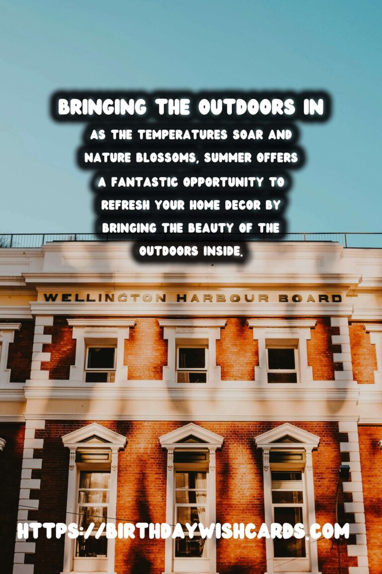 Summer Decor Ideas: Bringing the Outdoors In