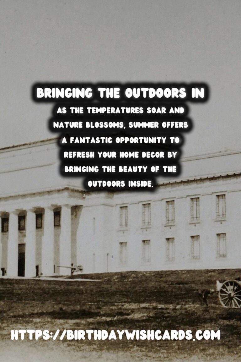 Summer Decor Ideas: Bringing the Outdoors In