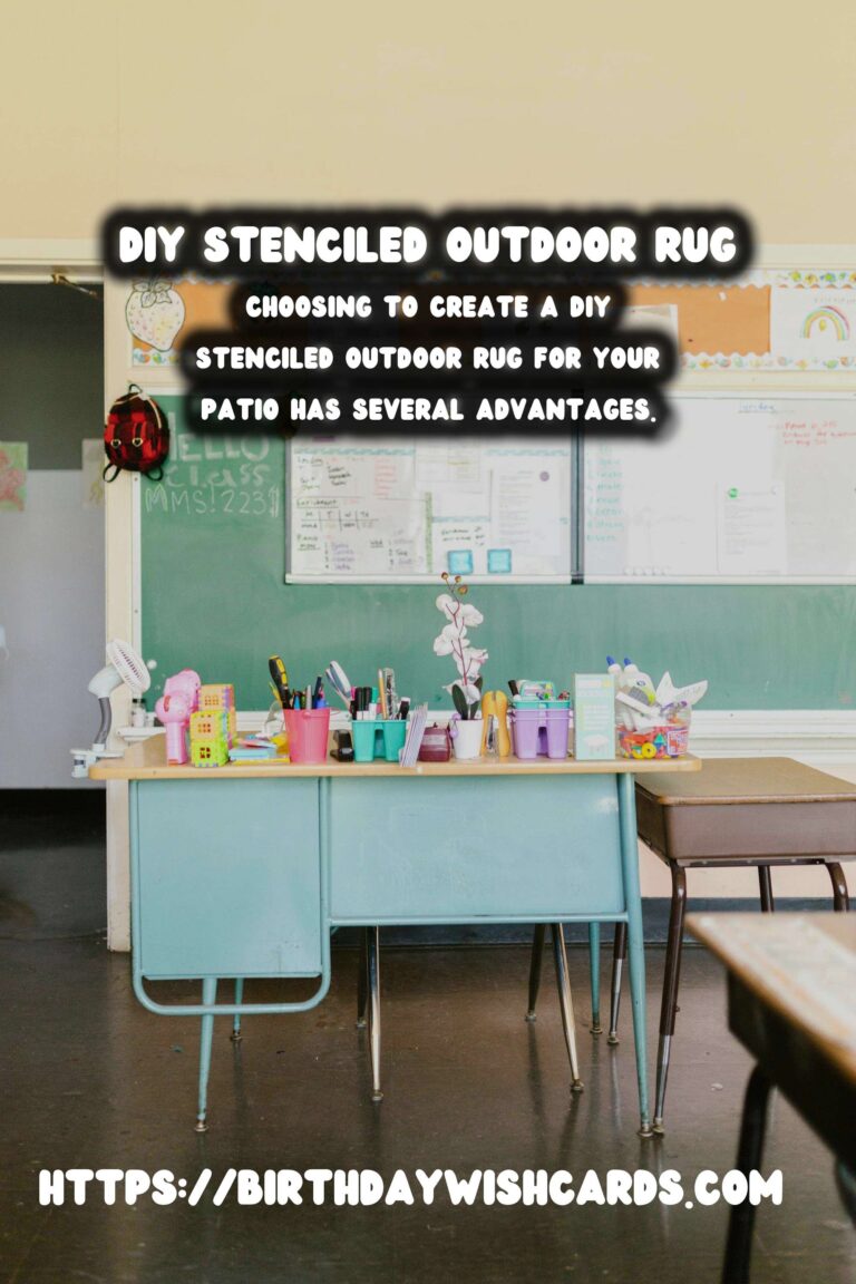 Summer Outdoor Rug: DIY Stenciled Ideas for Your Patio