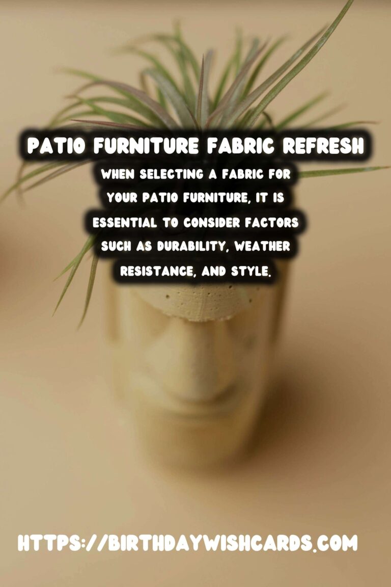 Summer Patio Furniture Makeovers: Refreshing Fabric Ideas